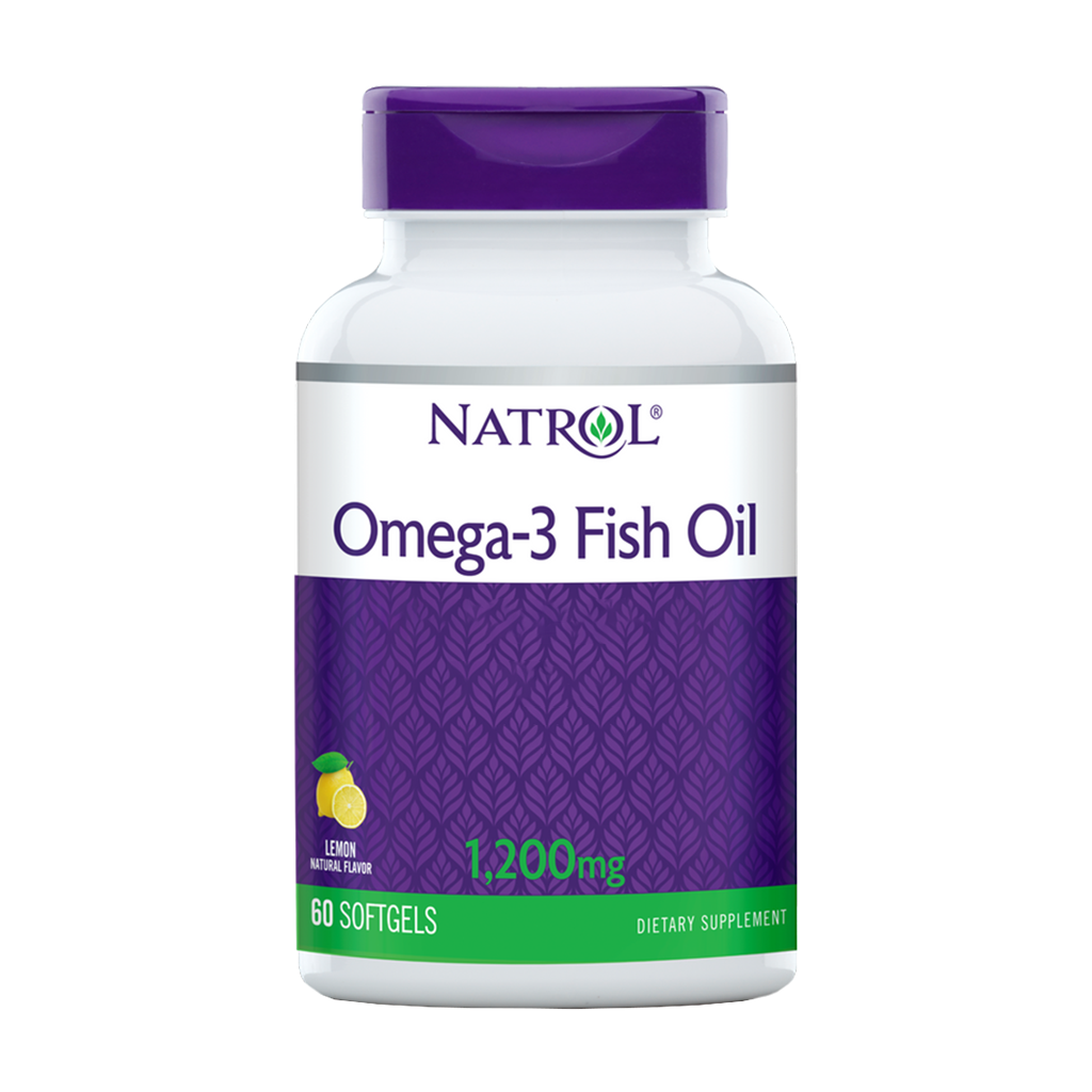 natrol omega 3 fiskolja citron 1200 mg softgels 1