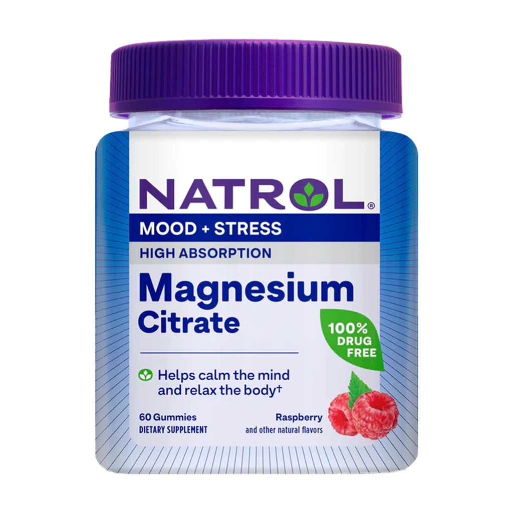 natrol magnesiumcitrat humör stress 60 gummikakor