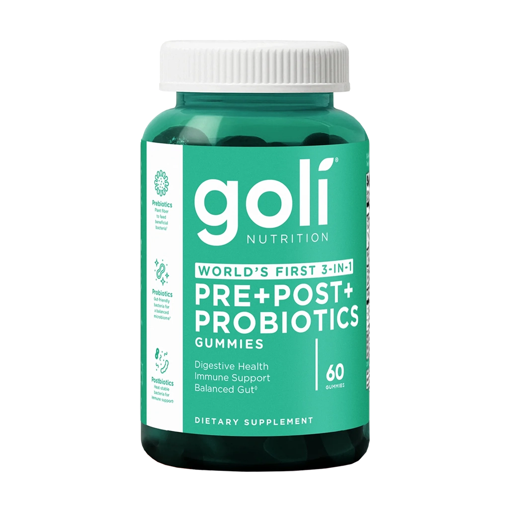 goli nutrition pre post probiotika 60 gummibitar 1 2