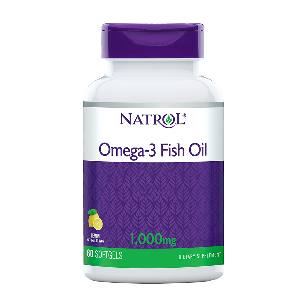 natrol omega 3 fiskolja 1000 mg 60 softgels