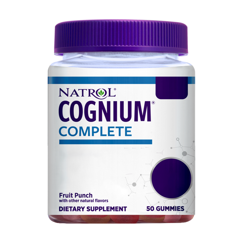 natrol cognium complete fruit punch 50 gummibitar 1