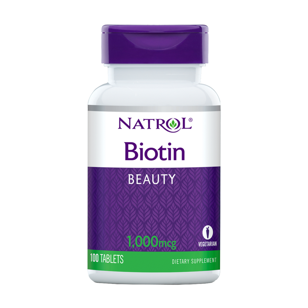 Natrol Biotin 1000mcg Tabletter 100ct Front1