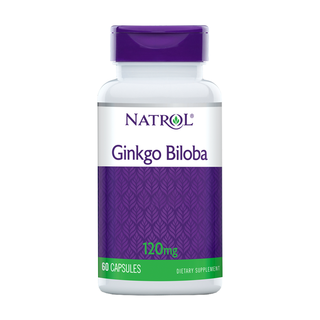 natrol ginkgo biloba hjärnhälsa 120 mg 60 kapslar 1
