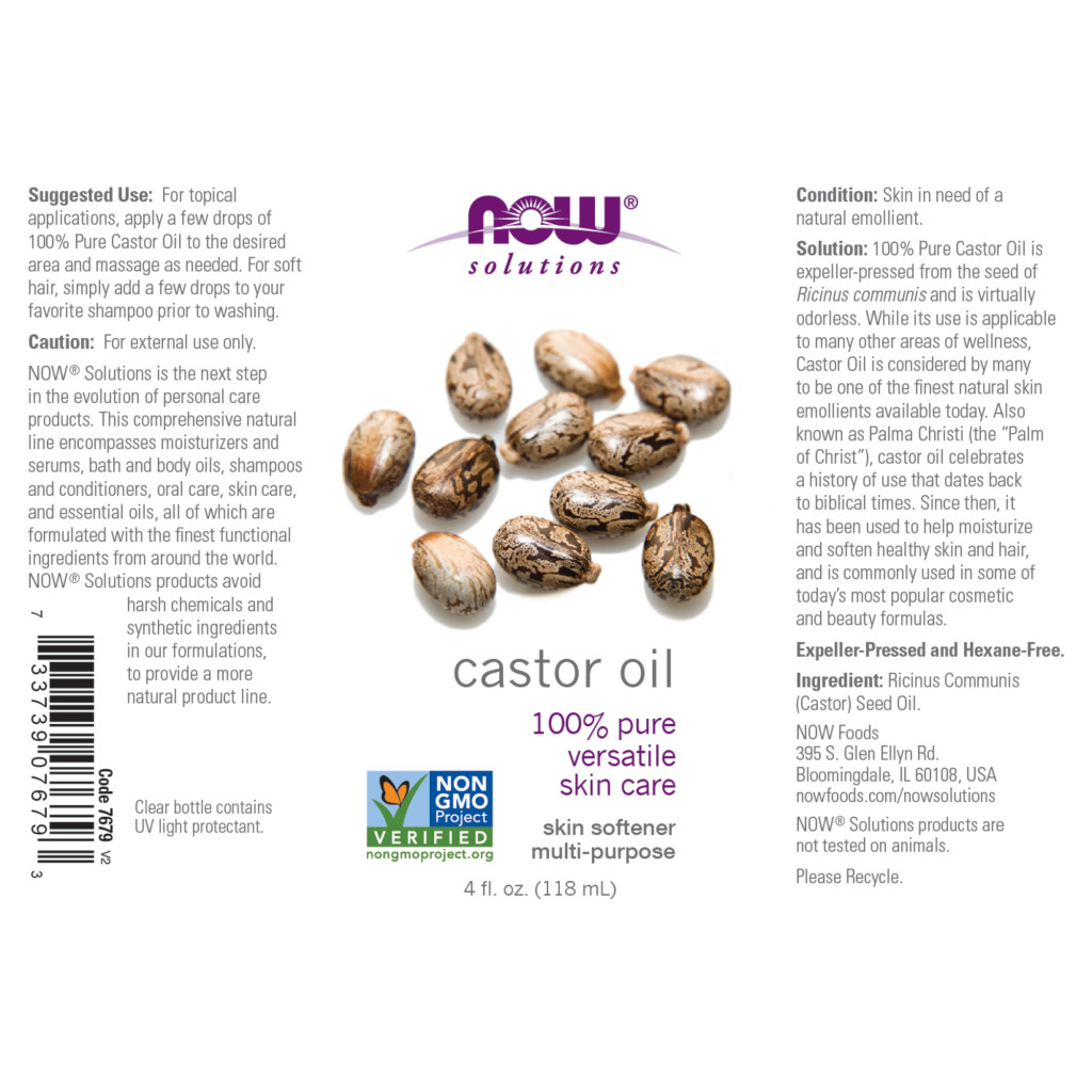 now foods castor oil 118ml 2