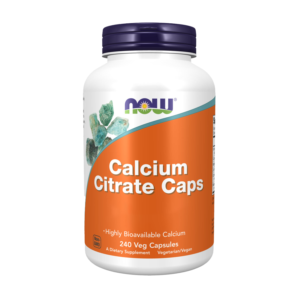 now foods calcium citrate 240 capsules front