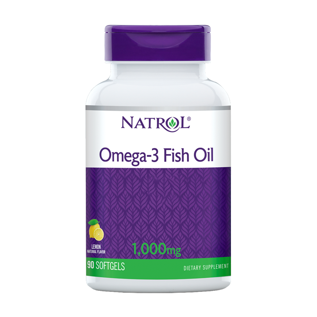 natrol omega 3 fiskolja citron 1000 mg softgels 1