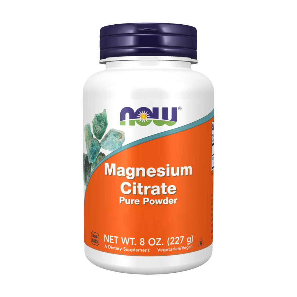 NOW Foods Magnesium Citrate Pure Powder (227 gr) Front