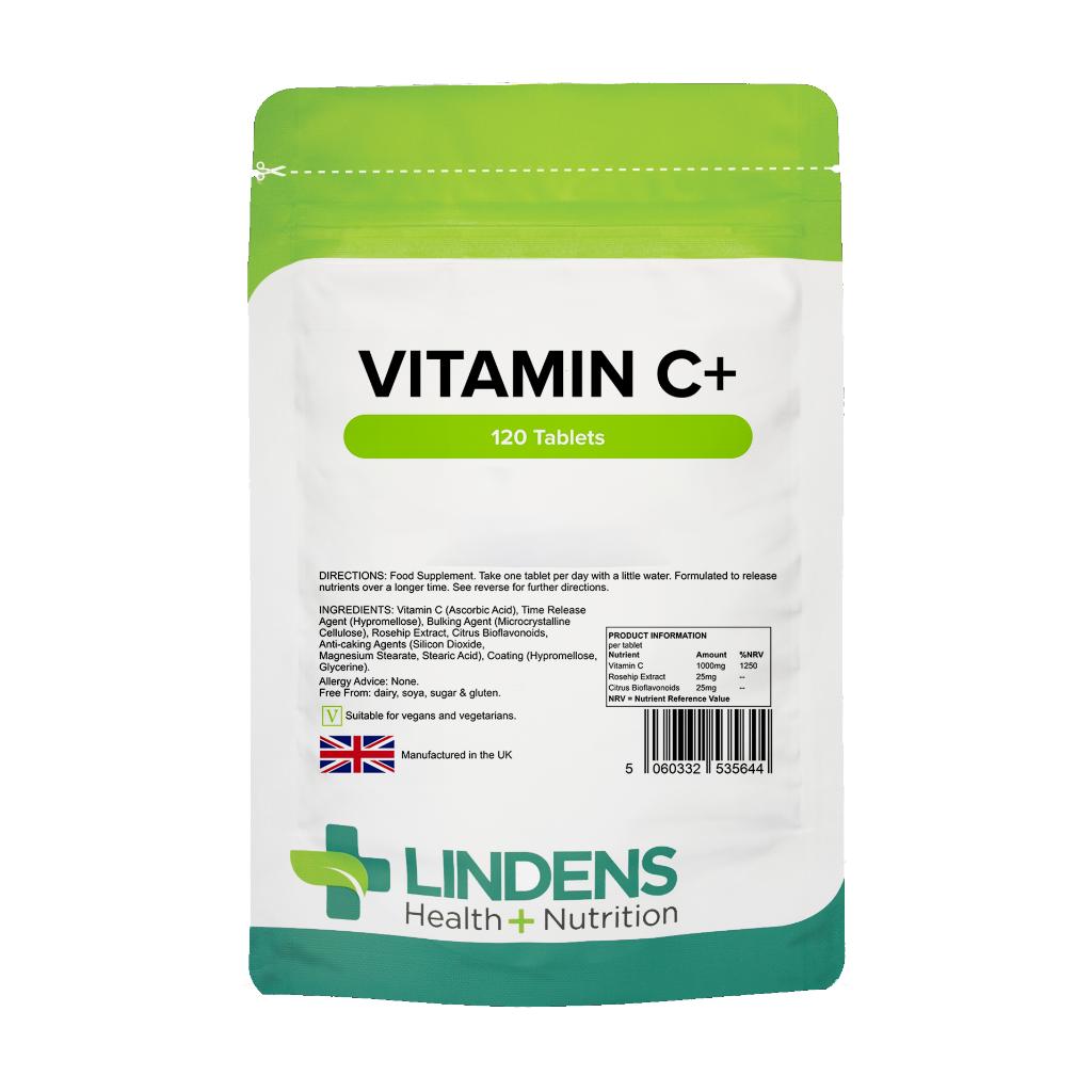 lindens c-vitamin plus tillskott 1000 mg 120 tabletter