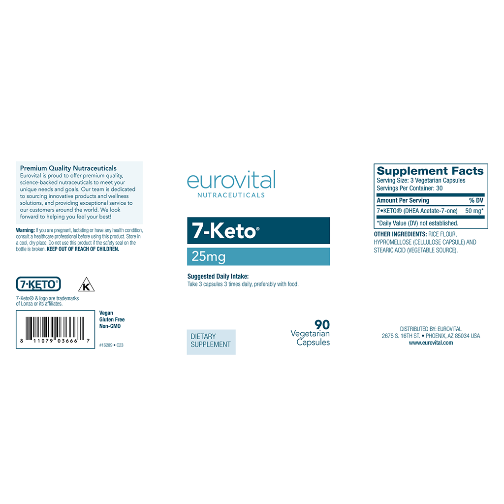 eurovital 7 keto dhea 25 mg 90 kapslar 2