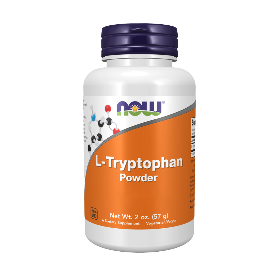 NOW Foods L-Tryptophan Powder 57 grams Front cover