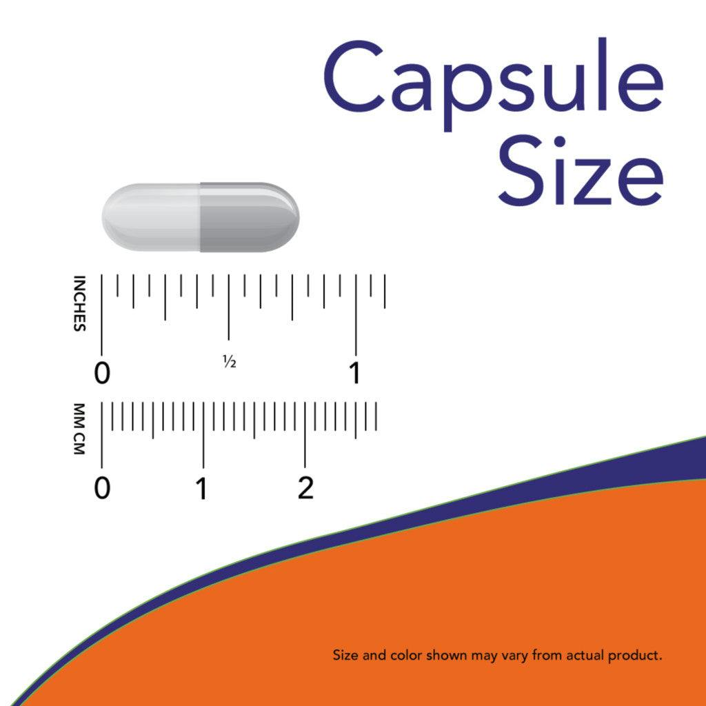 NOW Foods DMG 125 mg (100 capsules) Capsule Size