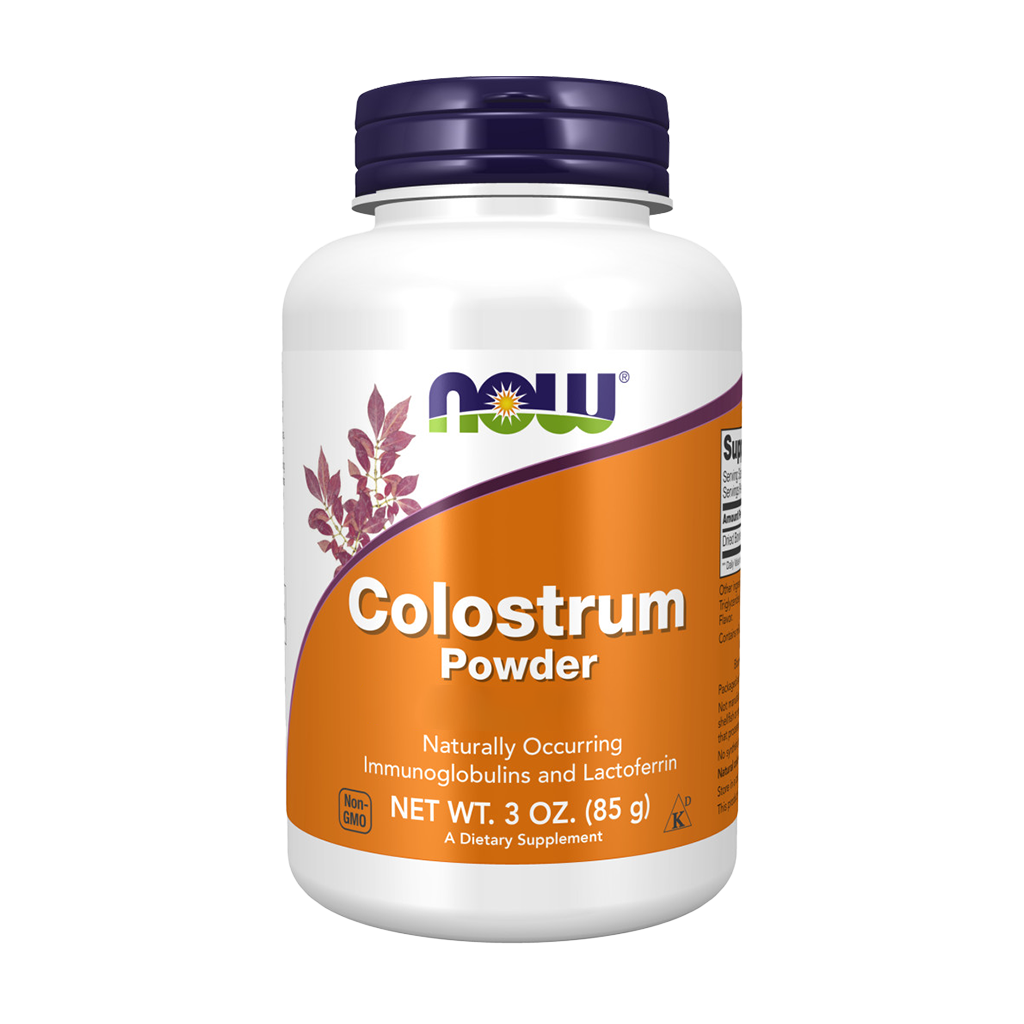 NOW Foods Colostrum Powder (85 grams) Front cover