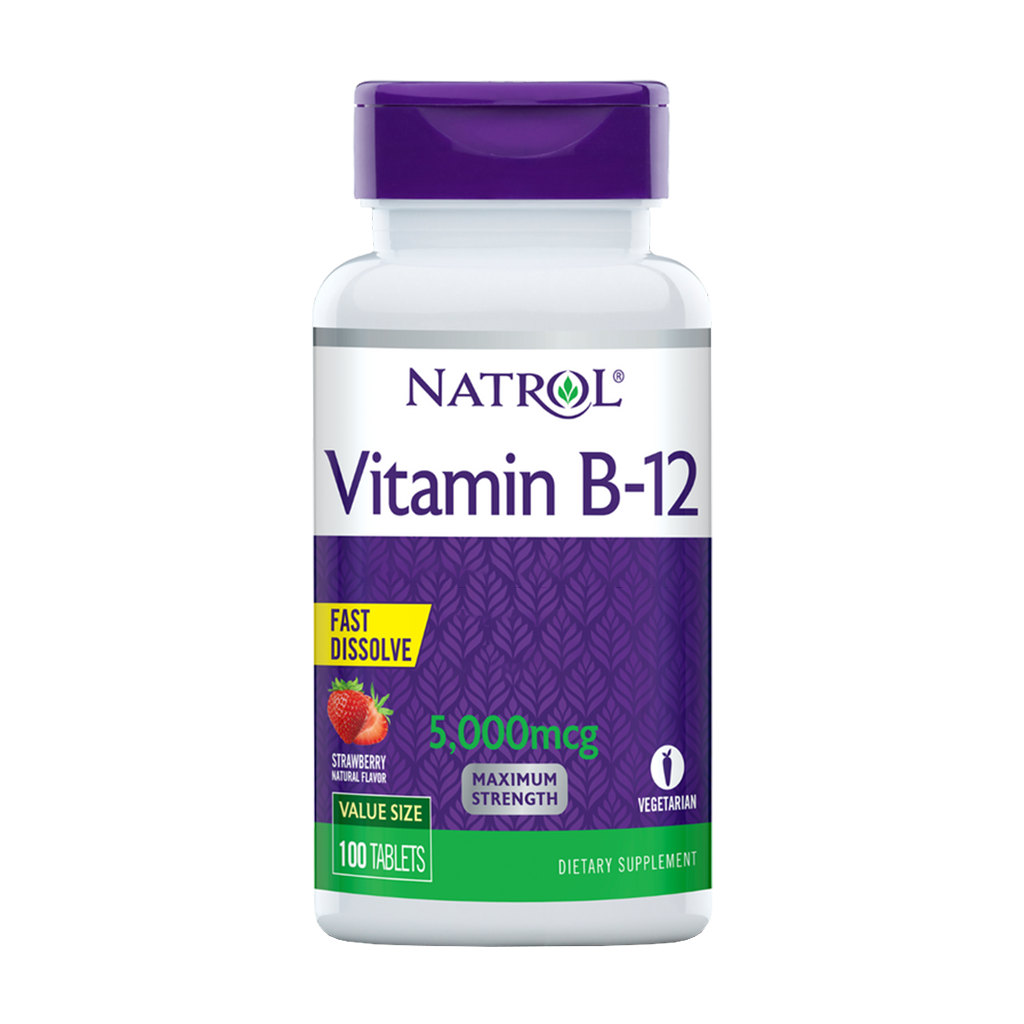 natrol vitamin b12 snabblöslig 5000mcg 100 tabletter 1