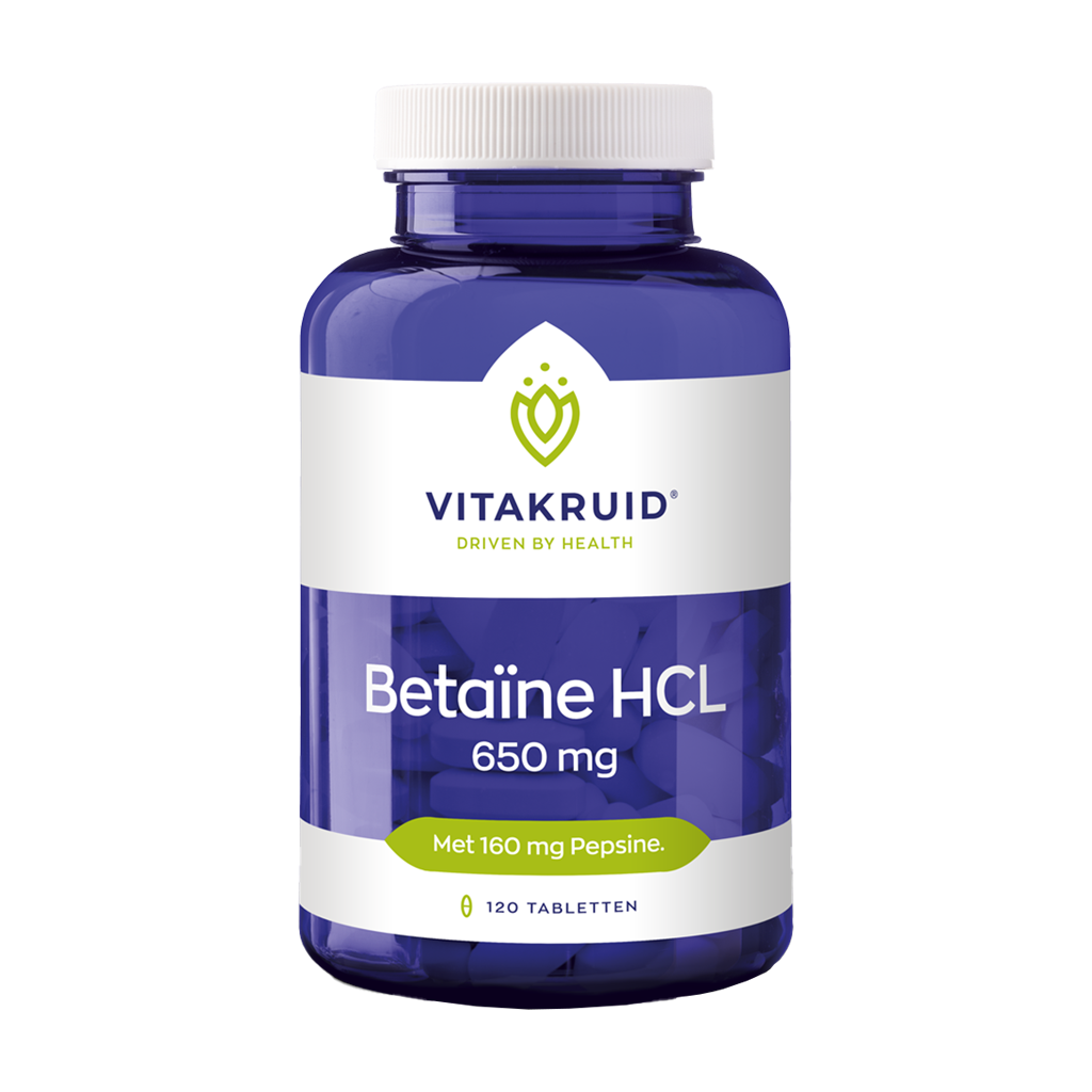 vitakruid betain hcl 650 mg 120 tabletter