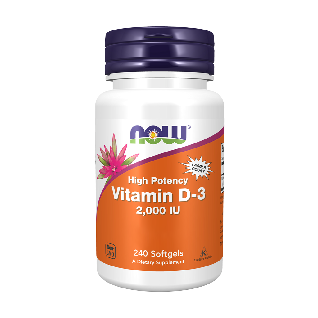 NOW Foods Vitamins D3 2000 IU (240 softgels)