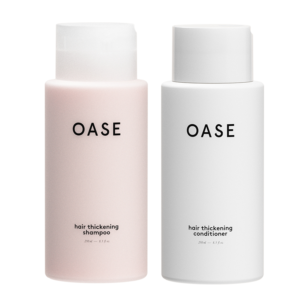 oase hair thickening shampoo conditioner 2x 300ml voorkant