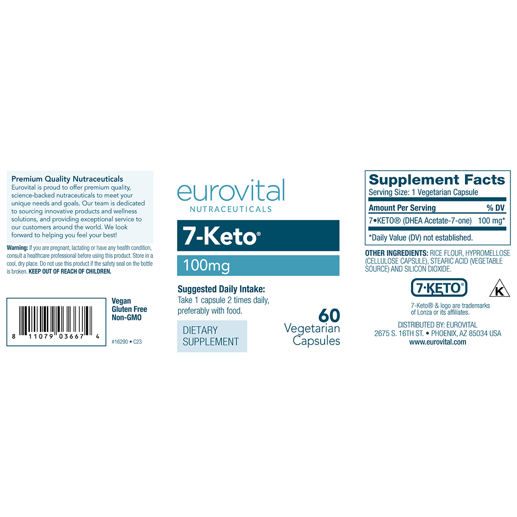 eurovital 7 keto dhea 100 mg 60 kapslar 2
