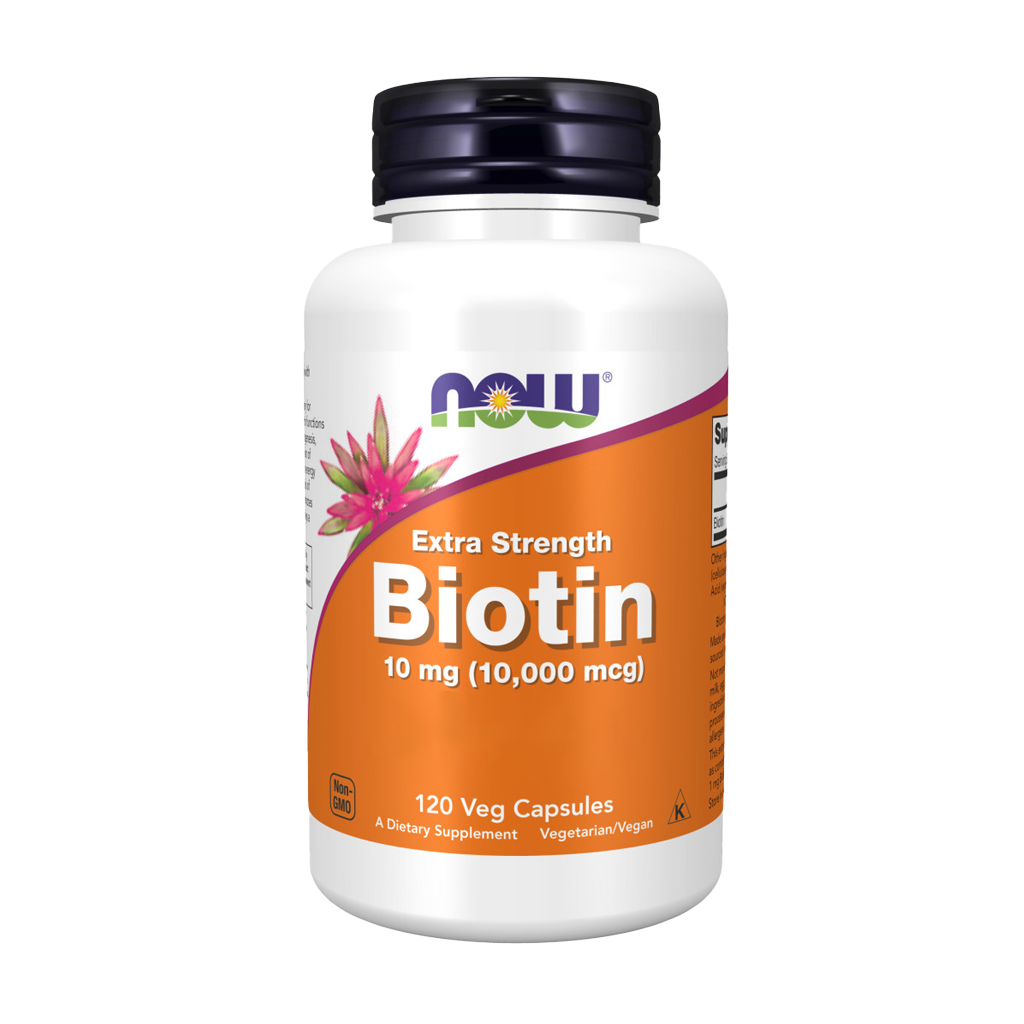 now foods biotin 10mg 10000mcg extra strength 120 capsules 1