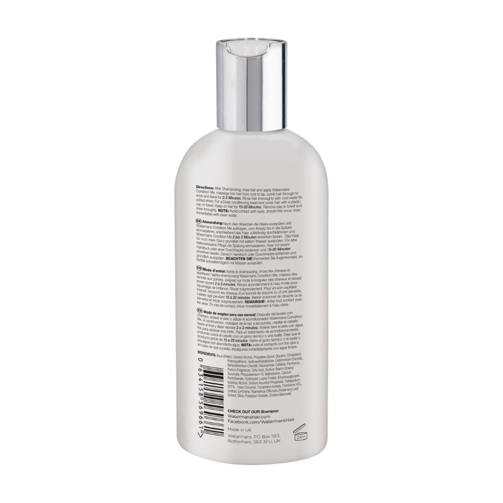 Watermans Condition Me Hair Growth Stimulating Conditioner back side